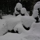 Figuren im Schnee