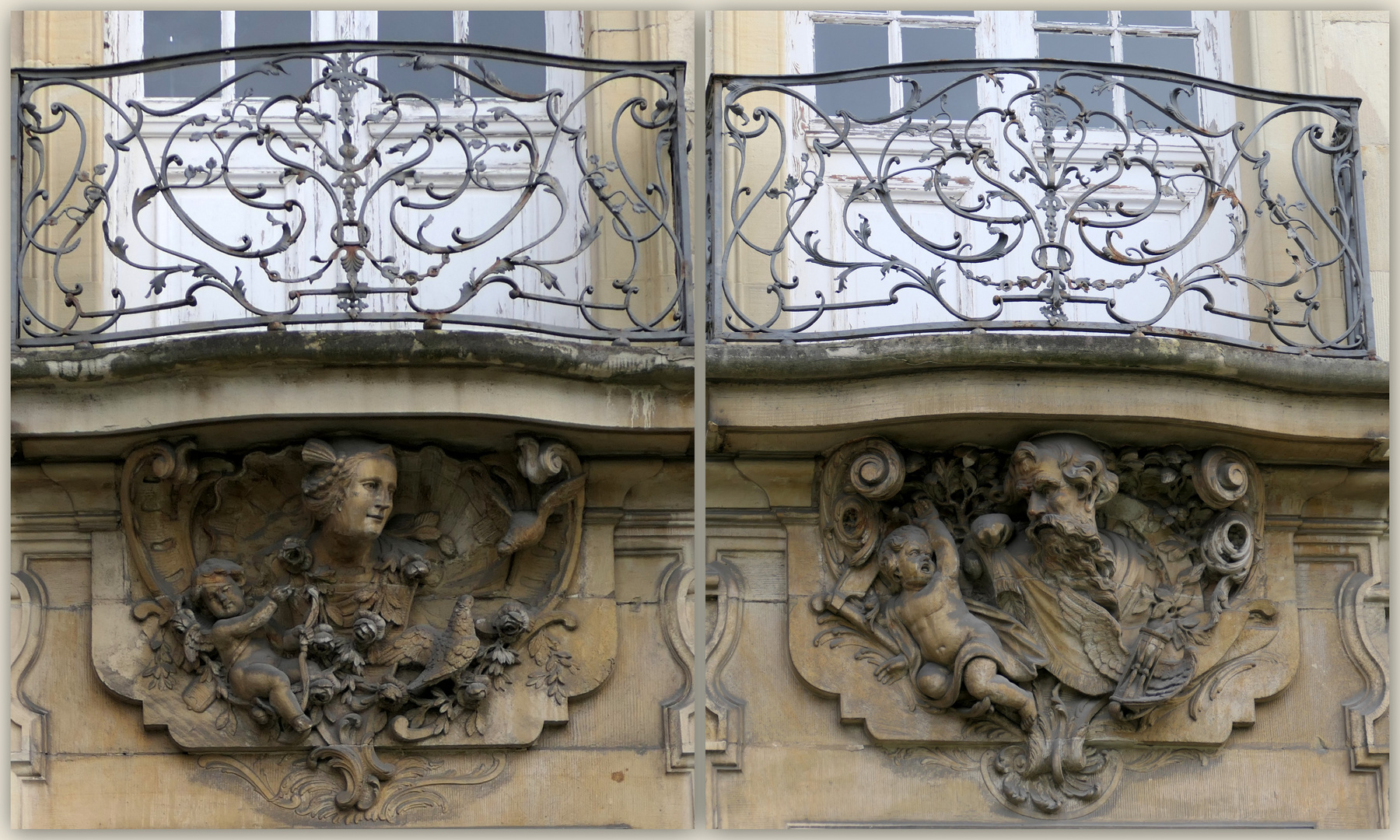 Figurenschmuck am Residenzschloss in Münster