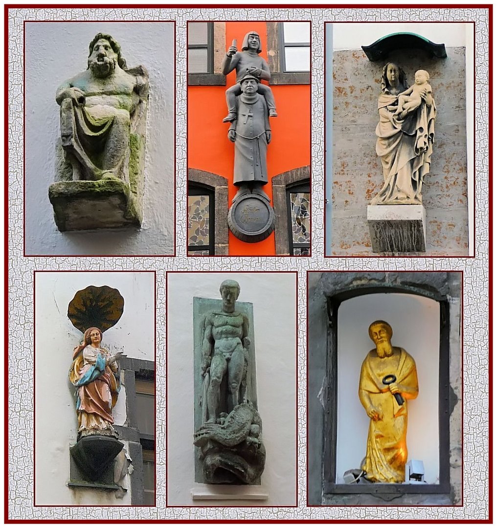 Figurenschmuck an Kölner Hausfassaden