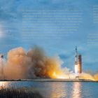 fiktiver Doppel-Start der Saturn V Rakete