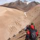 Fila de mulas en los Andes - Line of mules at the Andes