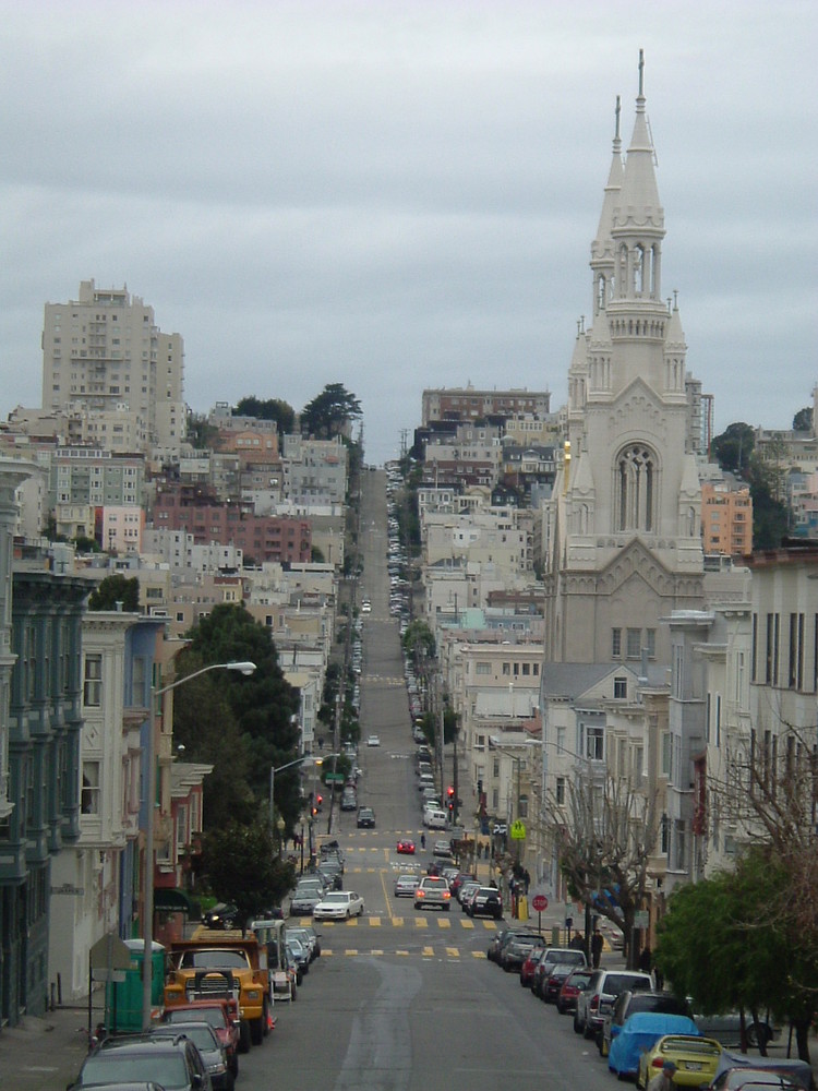 Filbert Street in San Francisco Foto & Bild architektur