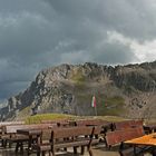 Filderpasshütte mit Blick auf Mindelheimer Klettersteig
