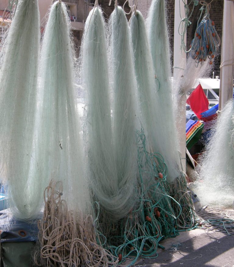 filets de pêche au wallon des auffes à Marseille