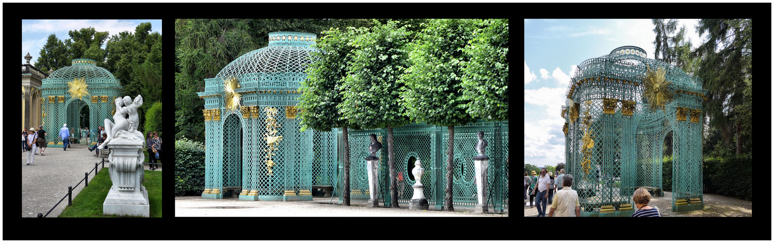 Filigrane Pavillons am Schloss Sanssouci