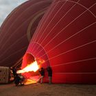 filling the balloon