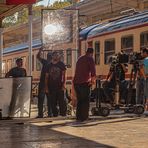 Filmaufnahmen im Alten Bahnhof in Istanbul