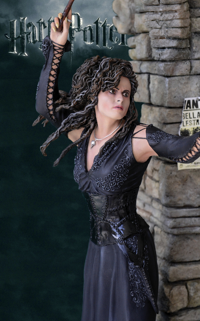 Filmfigur Bellatrix aus Harry Potter