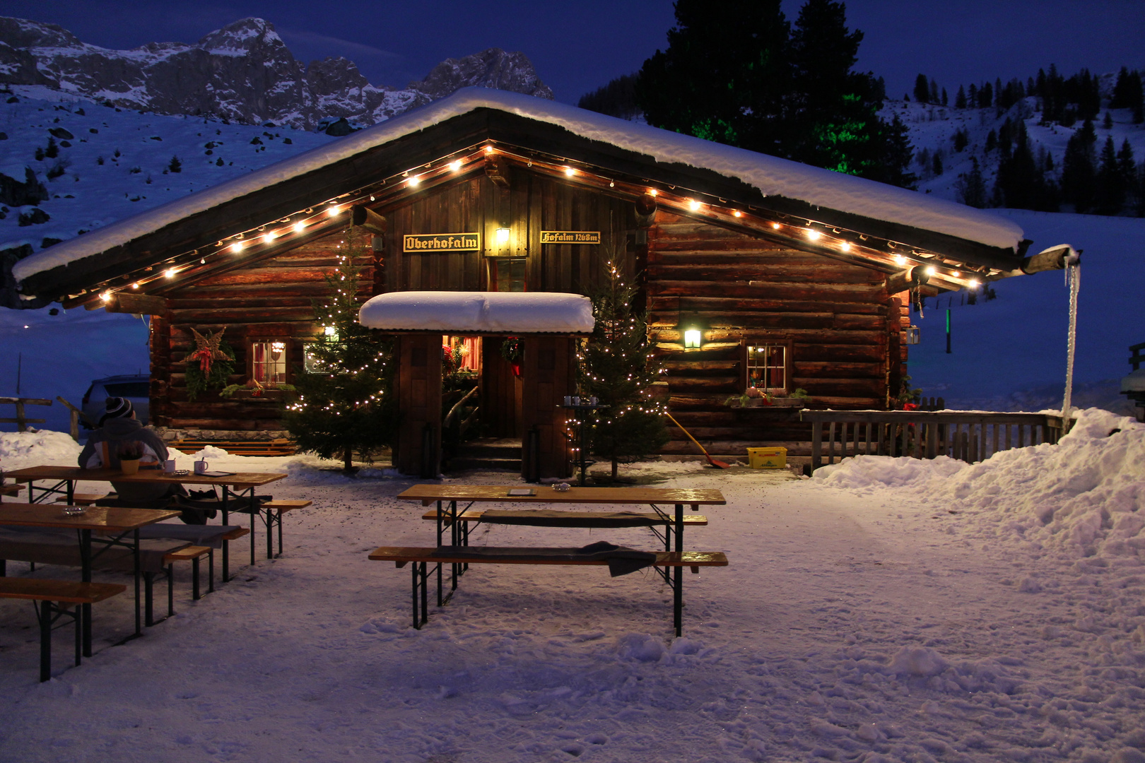 Filzmooser Almhütte im Advent