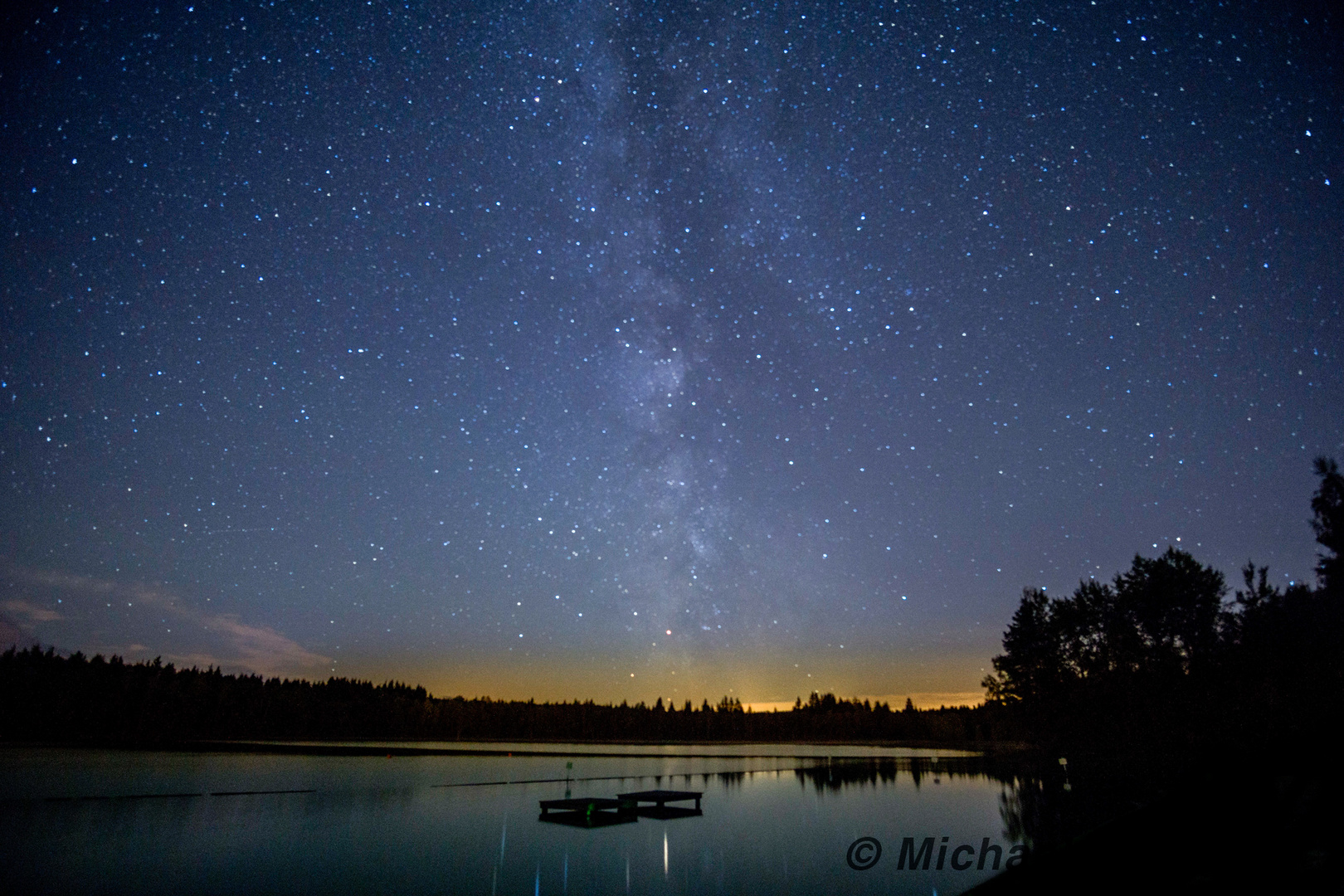 Filzteich bei Nacht