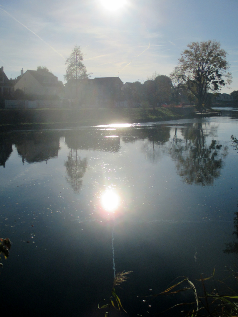 ..Fin d'après-midi, en bord de Marne..