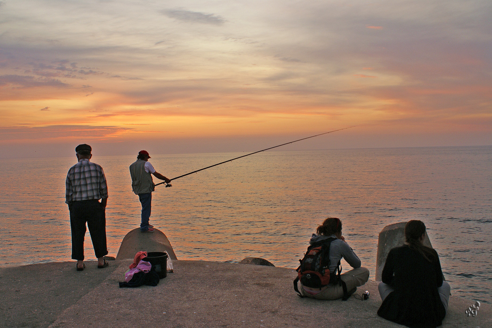 Fin de journée à la pêche ....