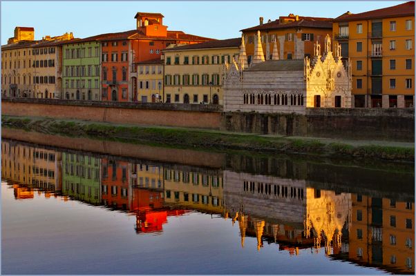 fin de journée à Pise ....