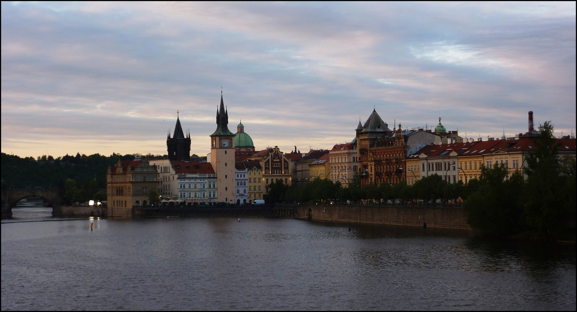 Fin de journée à Prague