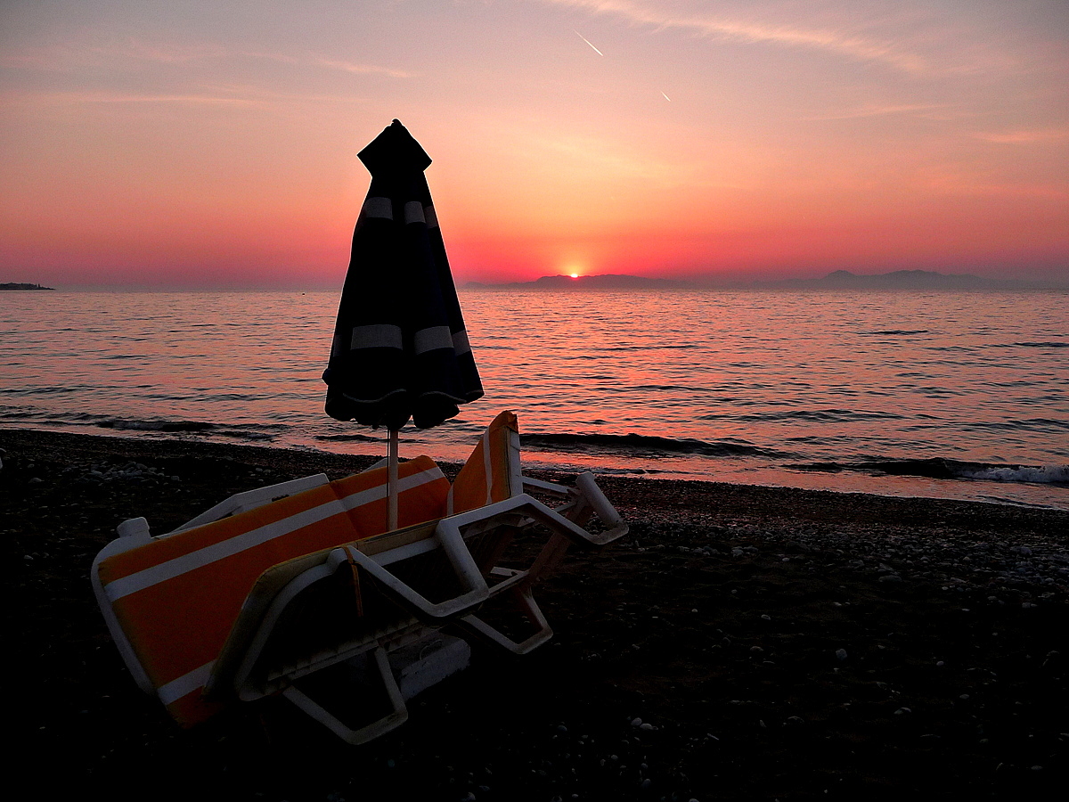 fin de journée à Rhodes..