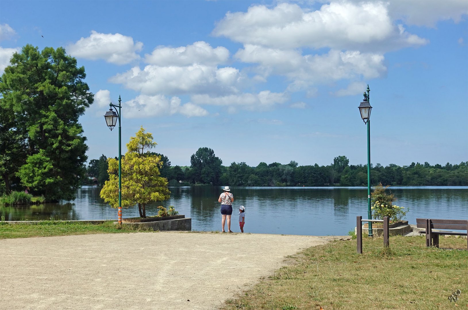 Fin de journée au lac de Soustons