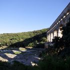 Fin de journée Sous le Pont du Gard ....