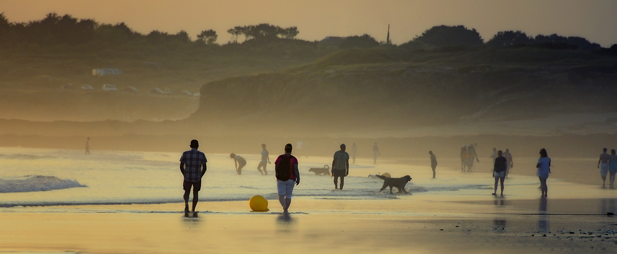 fin de journée sur la plage