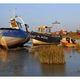 Fin de journe sur le port du Crotoy (Picardie)