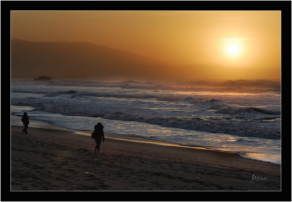 Fin del día de playa