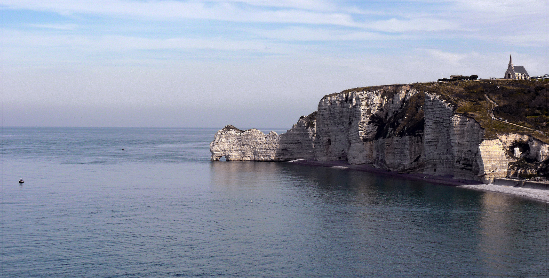 Fin du jour à Etretat