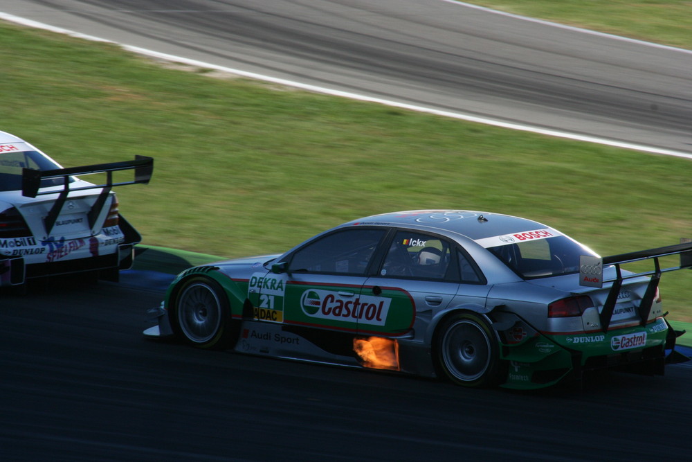 Finale Hockenheim , Vanina brennt