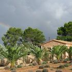 Finca mit Regenbogen