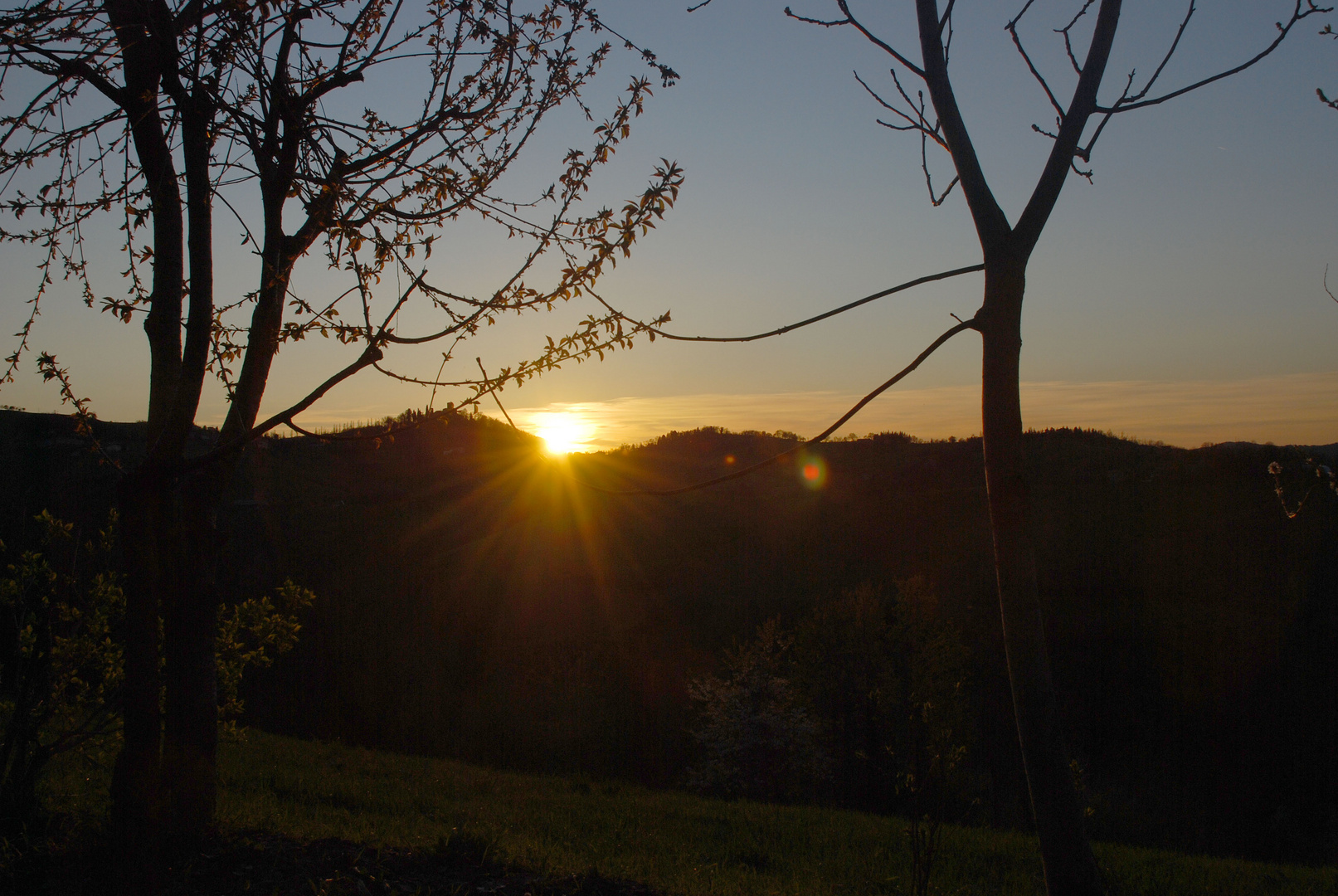 Fine di una giornata sulle colline modenesi