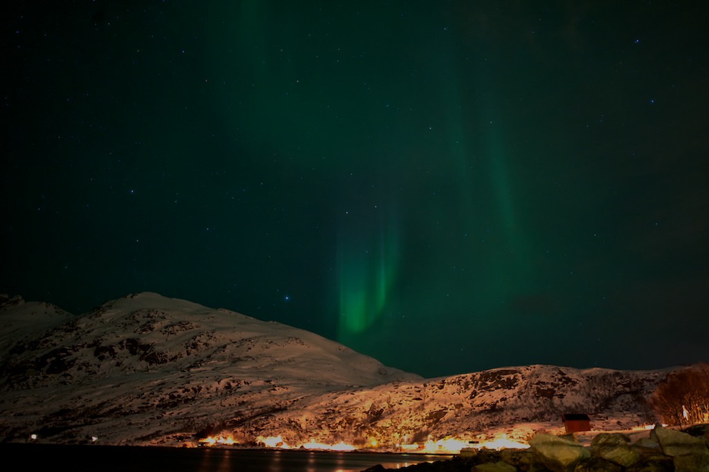 Fine green Ribbons in the sky