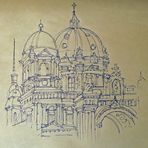 Fineliner Vorskizze-Berliner Dom_KRAFT90_A4