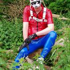 Finn in rot / blau Lack