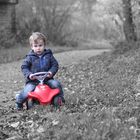 Finn-Luca und sein Bobby-Car