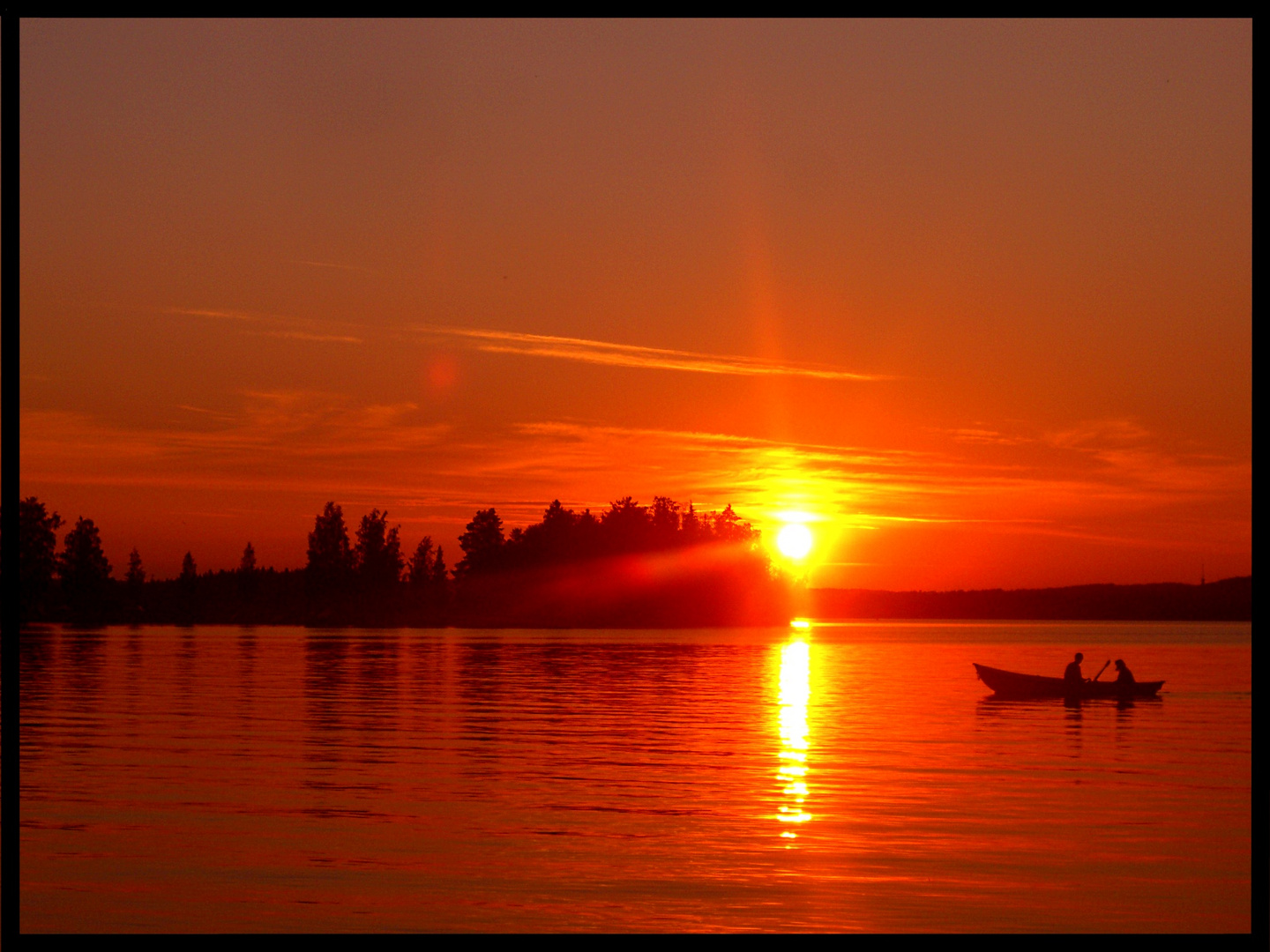 Finnischer Sonnenuntergang