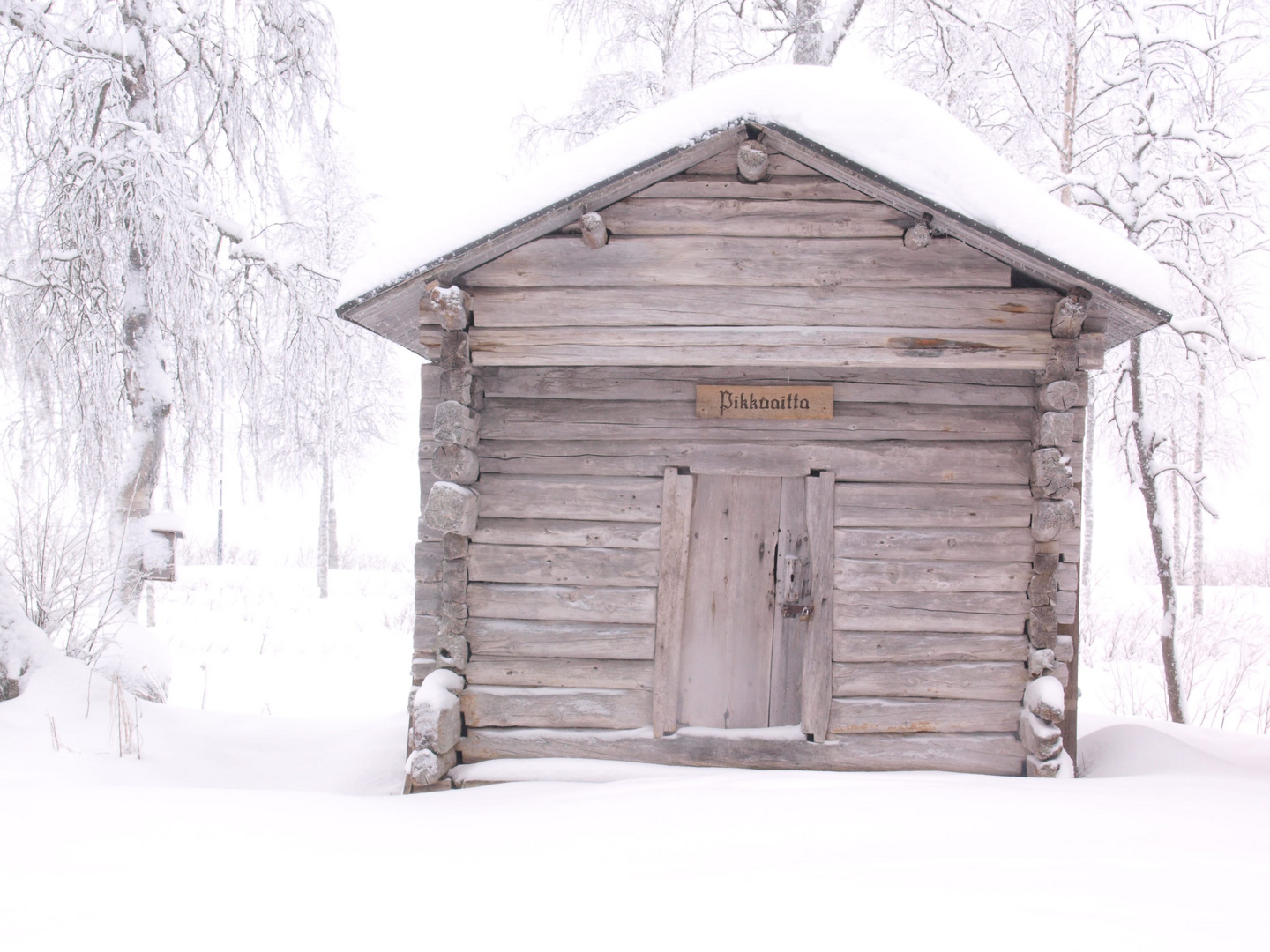 Finnland historischer Schuppen 