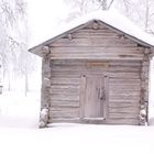 Finnland historischer Schuppen 