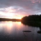 Finnland :Mittsommernacht am frühen Abend