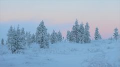 Finnland Winter abends