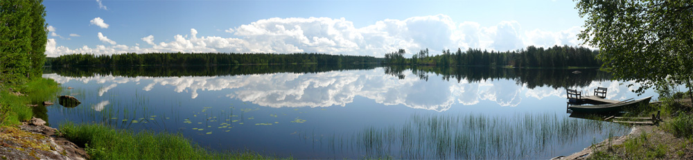 Finnland zur Mittagszeit