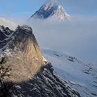 Finsteraarhorn 4'274m und Engelslamme (im Vordergrund) (2'807m)