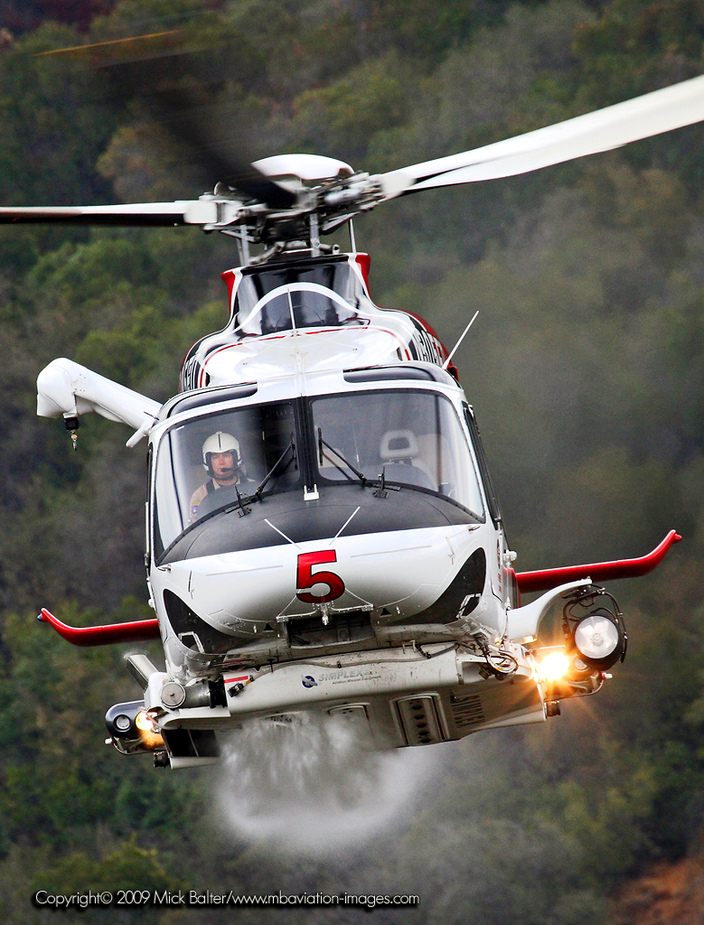 *** "Fire 5" Water Drop² - Los Angeles Fire Dept. AIR-OPS 12.10.2009 ***