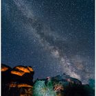 [fire and night sky I canyonlands ]