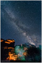 [fire and night sky I canyonlands ]