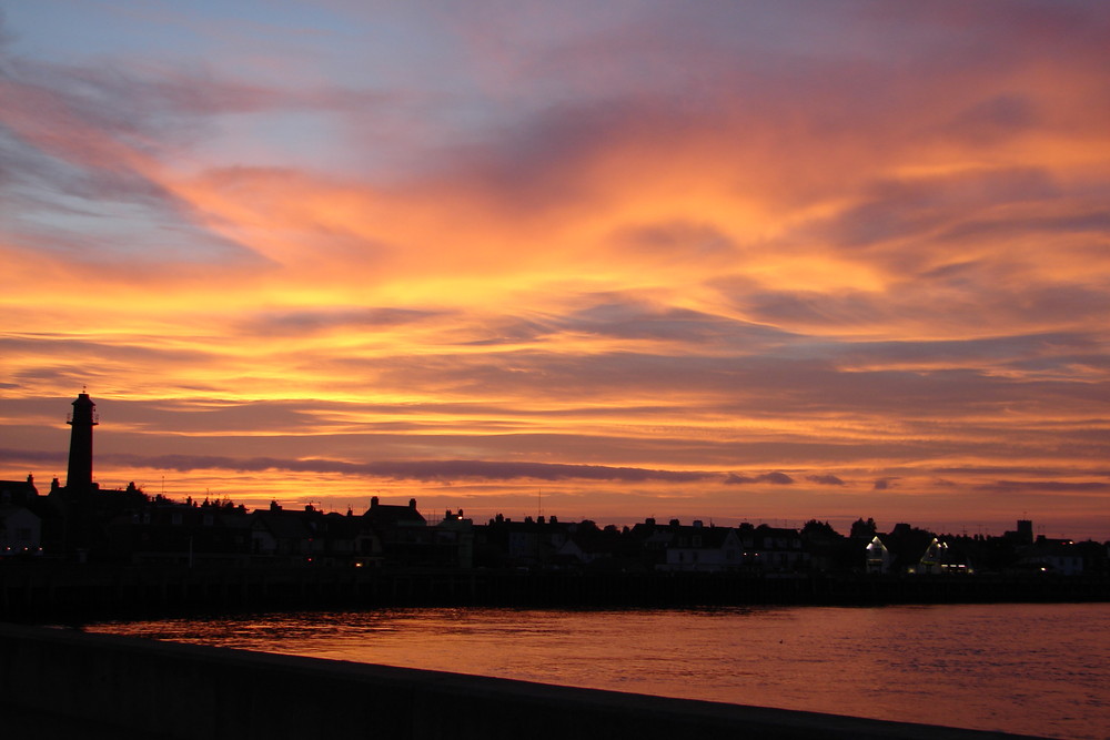 fire beside the sea