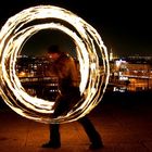 fire circles above novi sad