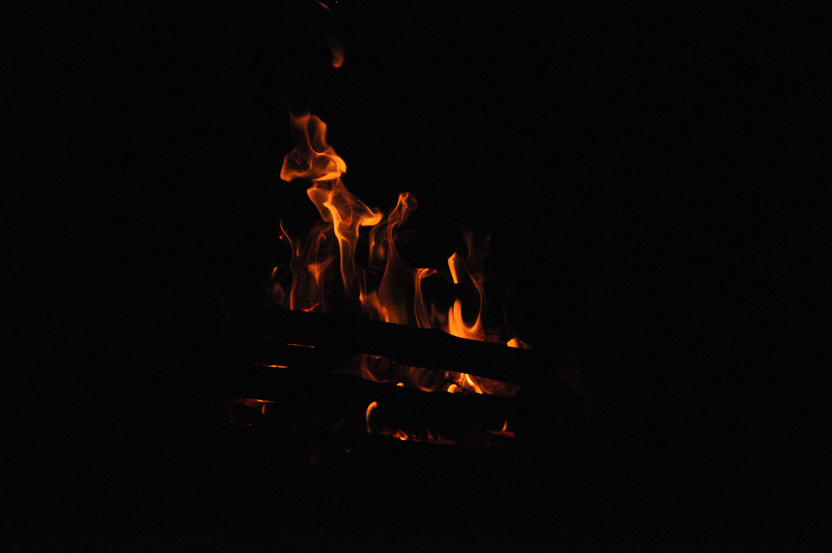 fire in darkness