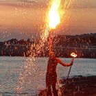 Fire juggler @ sunset, Cafe Mambo.jpg