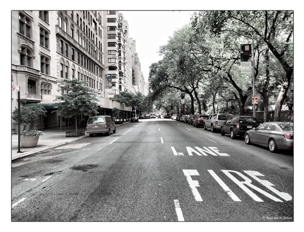 ... fire lane ...