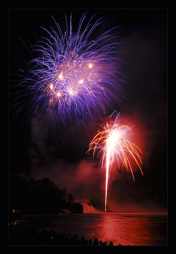 'Fire on the Rocks' am Rheinfall II