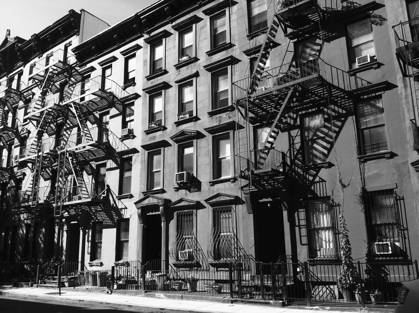 fire stairs in New York