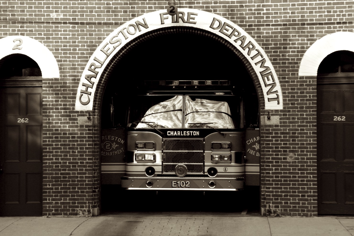 Fire Truck in Charleston, South Carolina